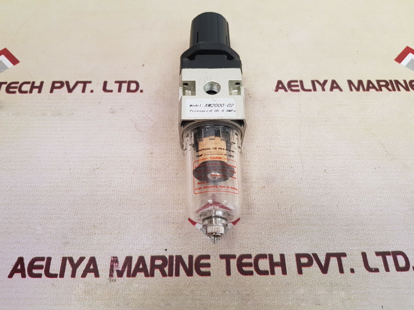 AW2000-02 Air Filter Pressure Regulator 0.05-0.8 MPa