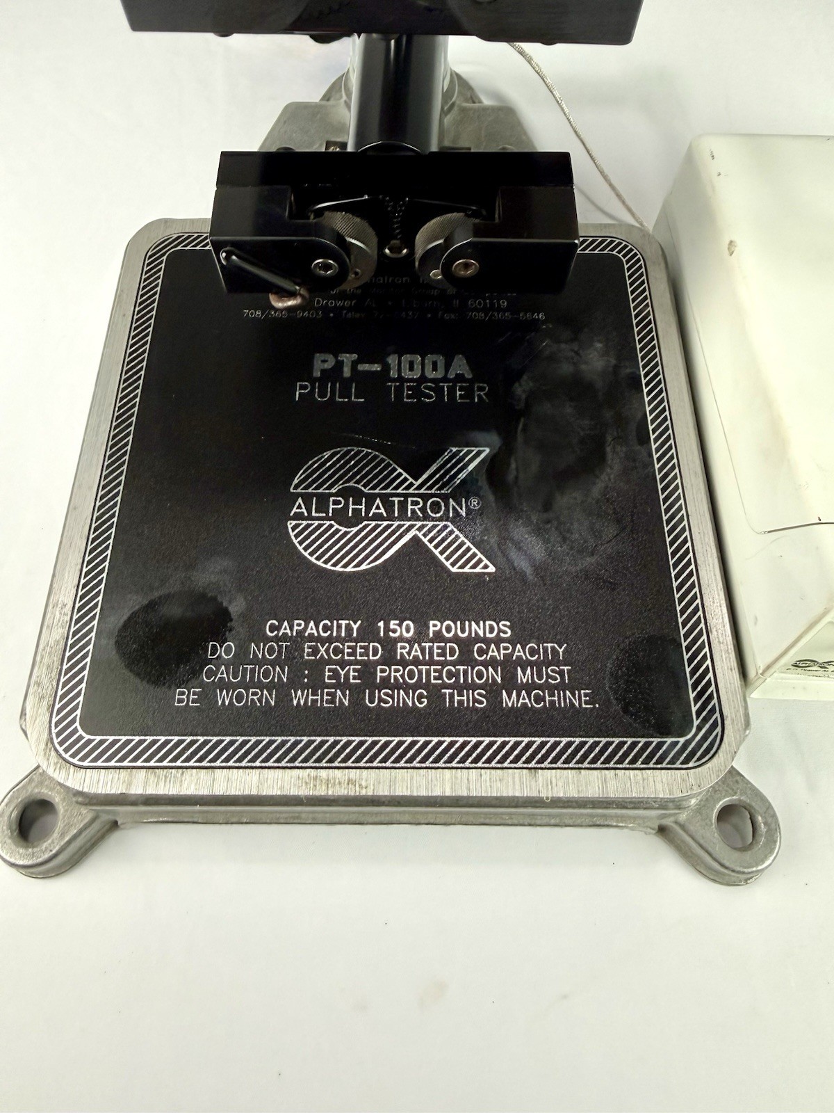 DMC Alphatron PT-100A Wire Crimp Terminal Pull Tester 150 lb Tensile Scale Test⁠