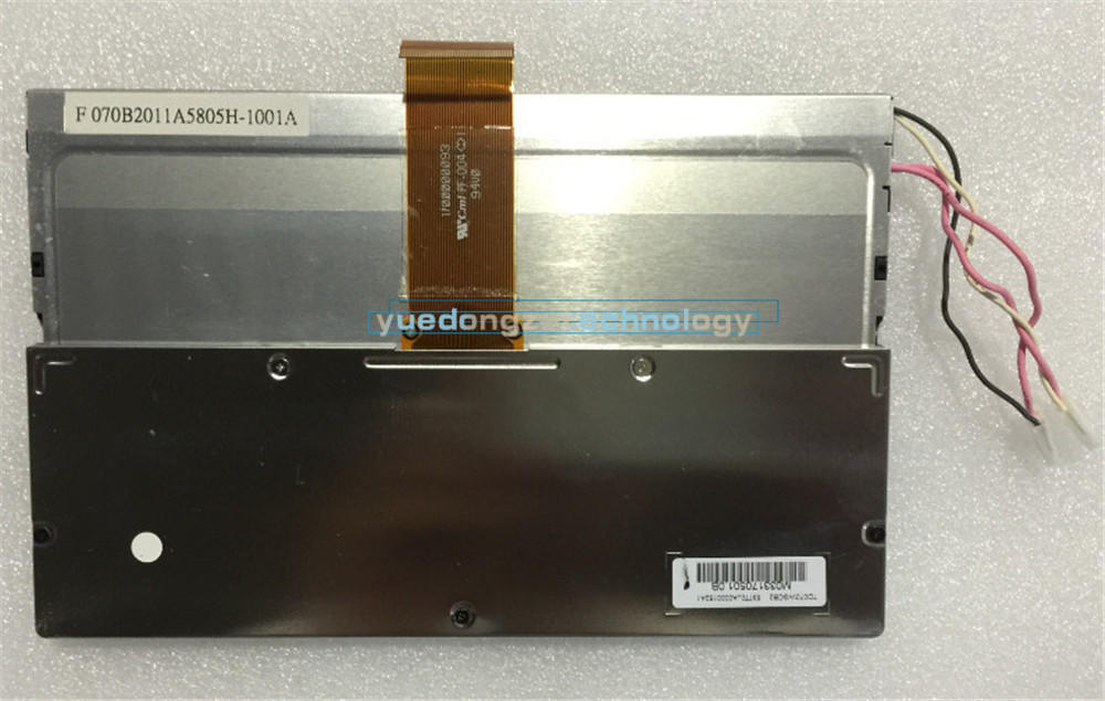 1PCS 7″ 854(RGB)×480 Resolution 40 pins LCD screen panel Toppoly TD070WGCB2