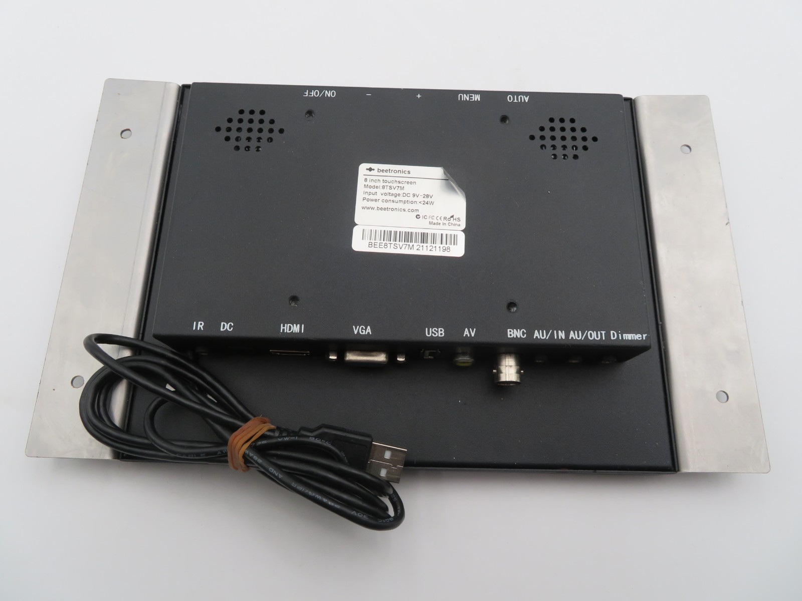 Beetronics 8” Touchscreen Monitor 4:3 Model 8TSV7M – For Repair or Parts