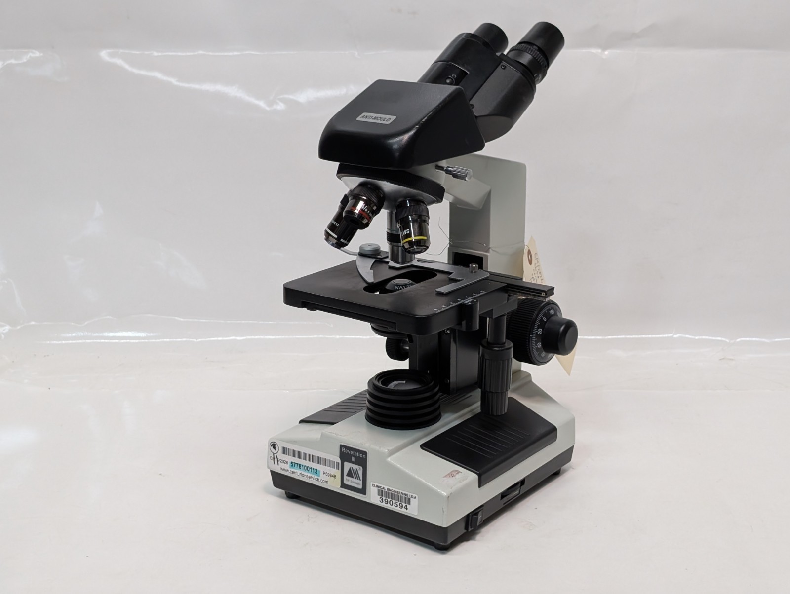LW Scientific Revelation III Compound Microscope, 110V, 60Hz, 4 Objective Lenses