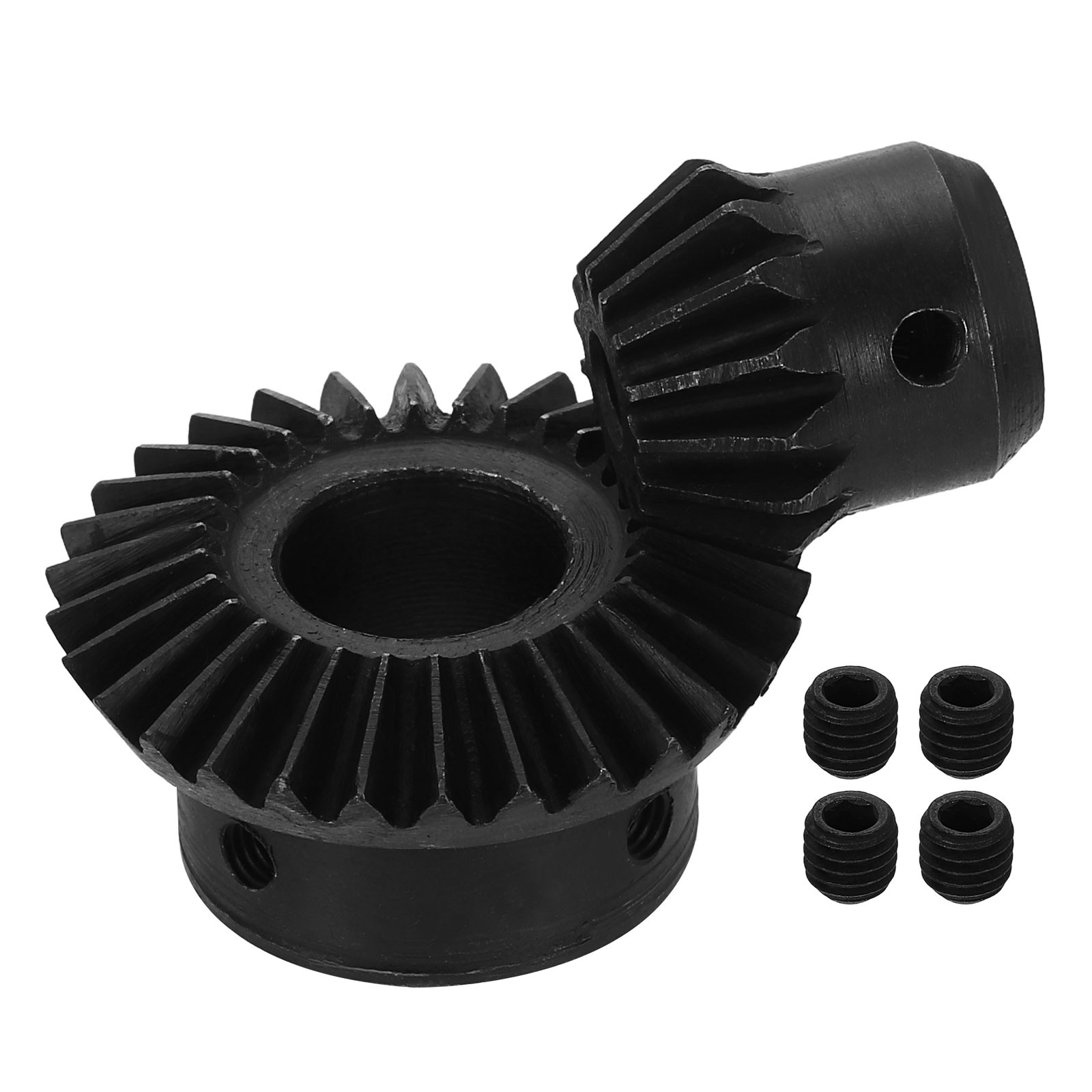 2Pcs Tapered Bevel Gear Set, 1.5 m 1:2 (15T/30T) Bevel Gear(6/17mm Shaft Hole)