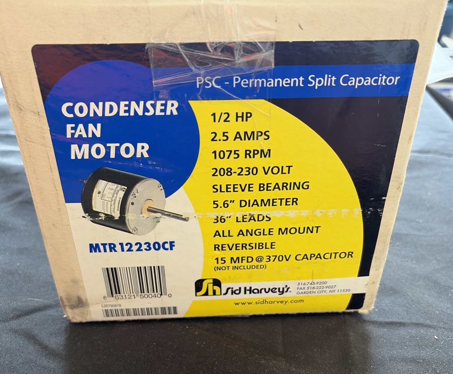 Fan Motor Condenser MTR12230CF AIR CONDITIONER MOTOR 208-230-1
