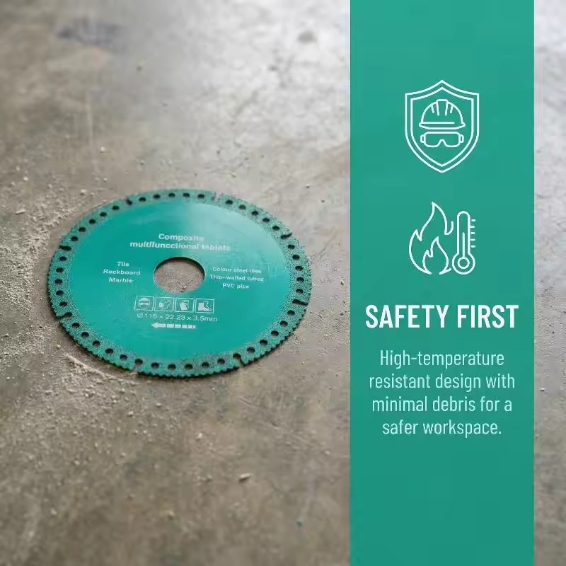 3Pcs Cutting Disc for Grinder 4.53″/115mm Diameter Indestructible Disk Composite