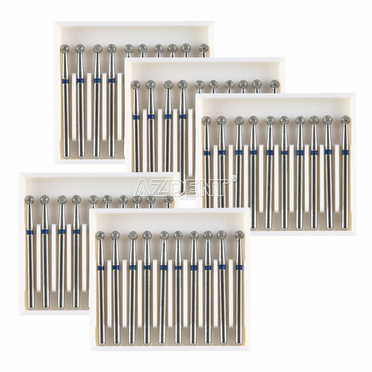 Dental Diamond Bur Ball Round FG XL Green/Coarse,Blue/Super Coarse/Medium,Black