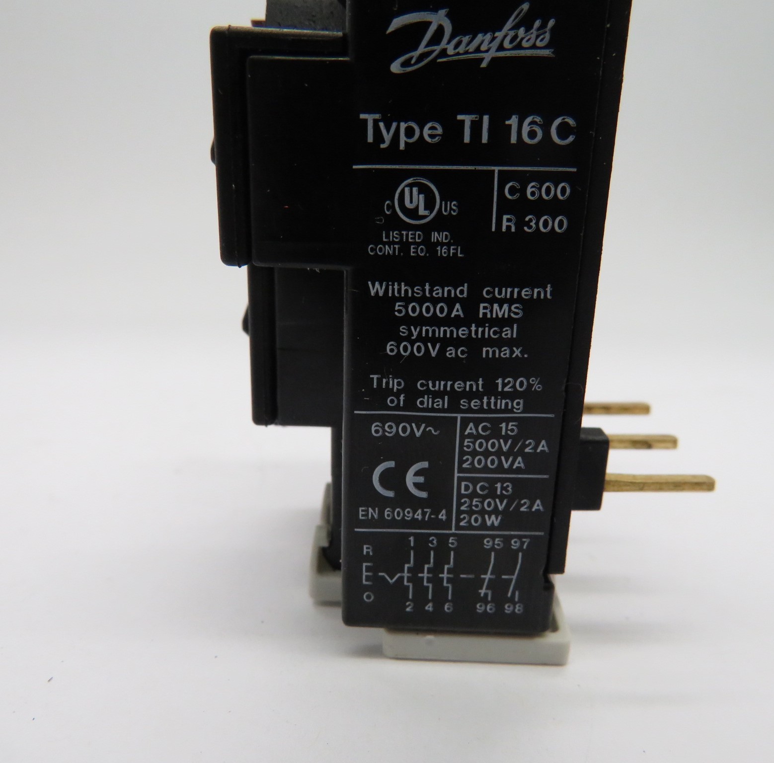 Danfoss 047H0210 Thermal Overload Relay Type TI 16C DOL 6.0-9.2A Y/D 10-16A NEW