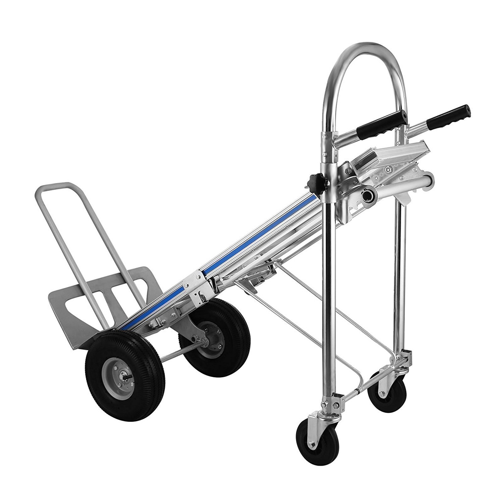 Aluminum Convertible Hand Truck 4-in-1000 Lbs Heavy Duty Stair Climbing Cart