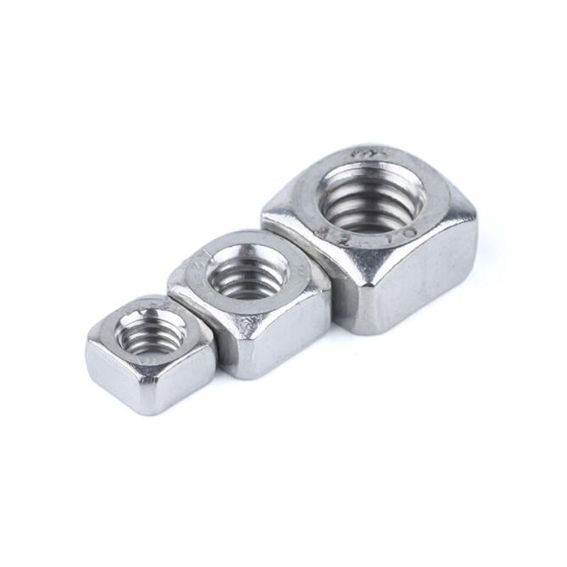 M3 M4 M5 M6 M8 M10 Square Nuts Metric Coarse Thread – SUS 201 Stainless Steel