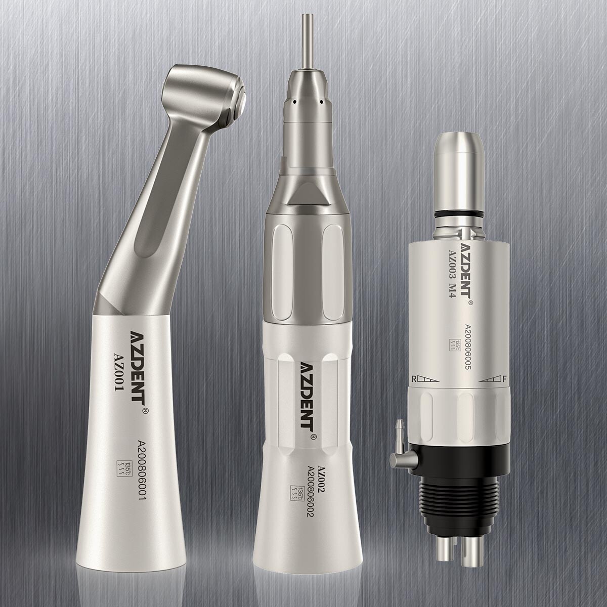 AZDENT Dental LED High Speed Ceramic Torque Head /Low Handpiece Kit 2Hole/4Hole