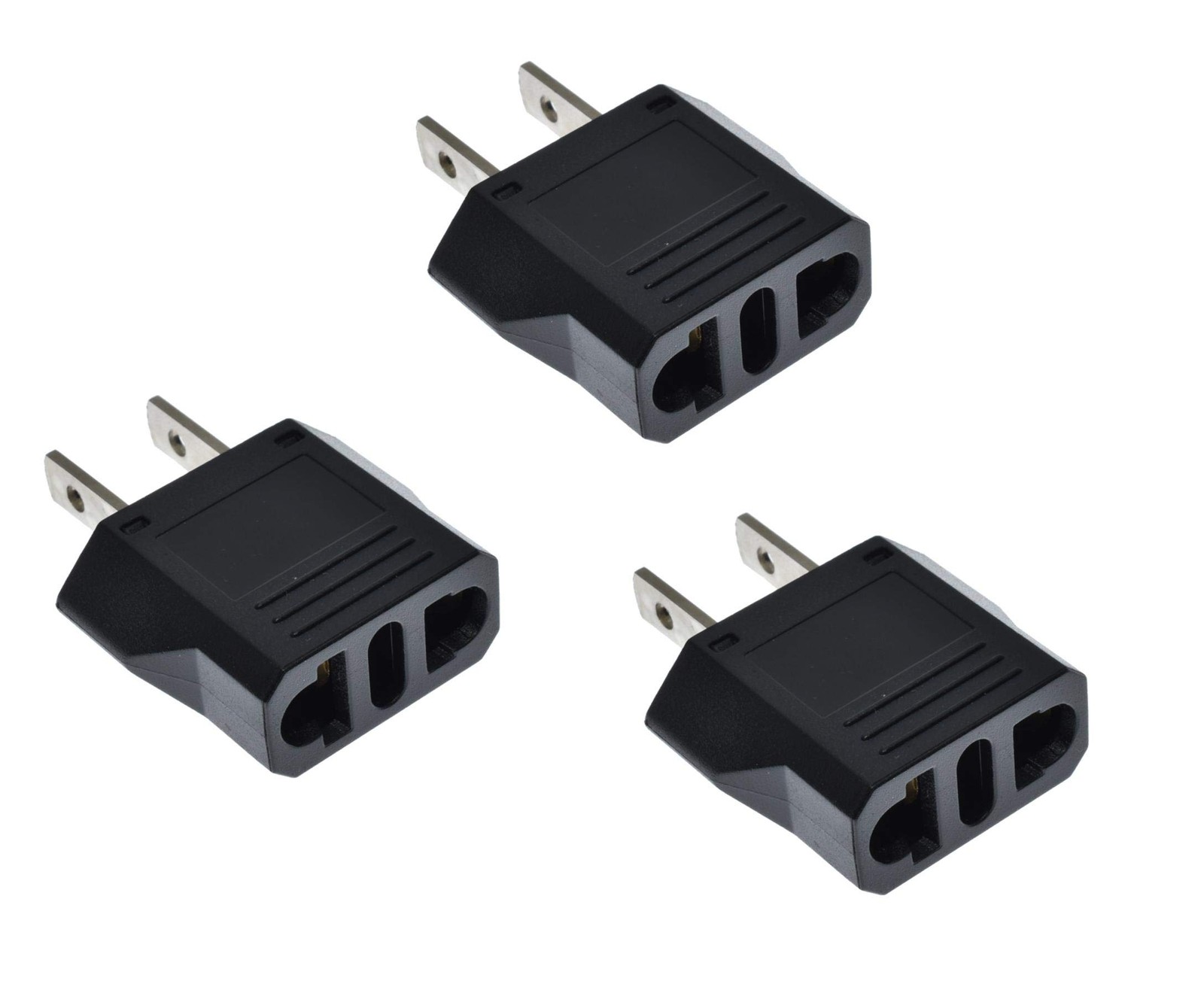 European to US Plug Adapter (3 Packs), Australia China Italy Switzerland Euro…