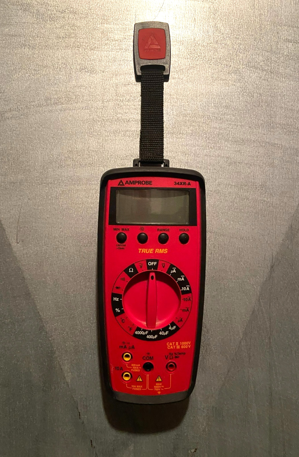 AMPROBE 34XR-A True RMS Digital-Backlight MULTIMETER w/Temperature Leads/Probes