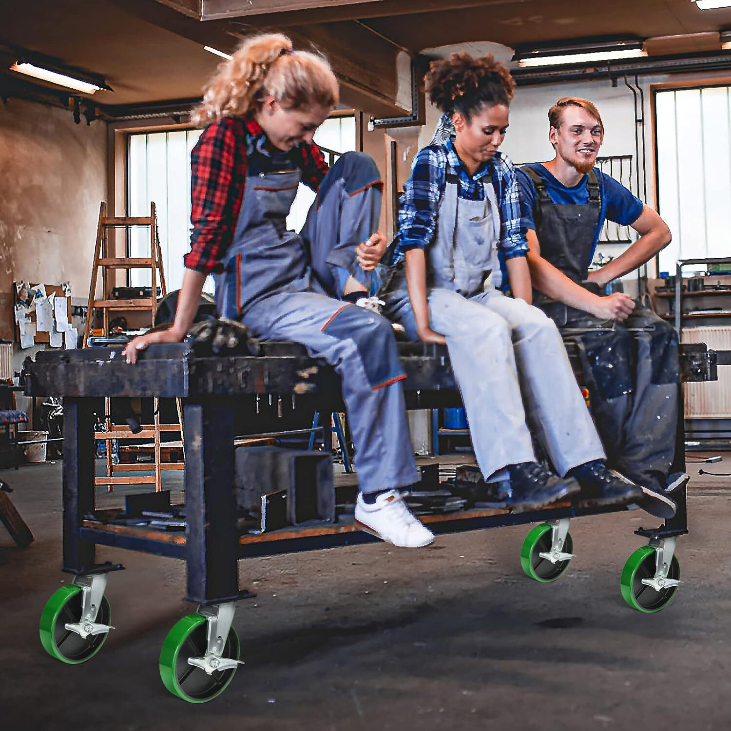 8 Inch Caster Wheels Heavy Duty,Capacity 1500-6000LB
