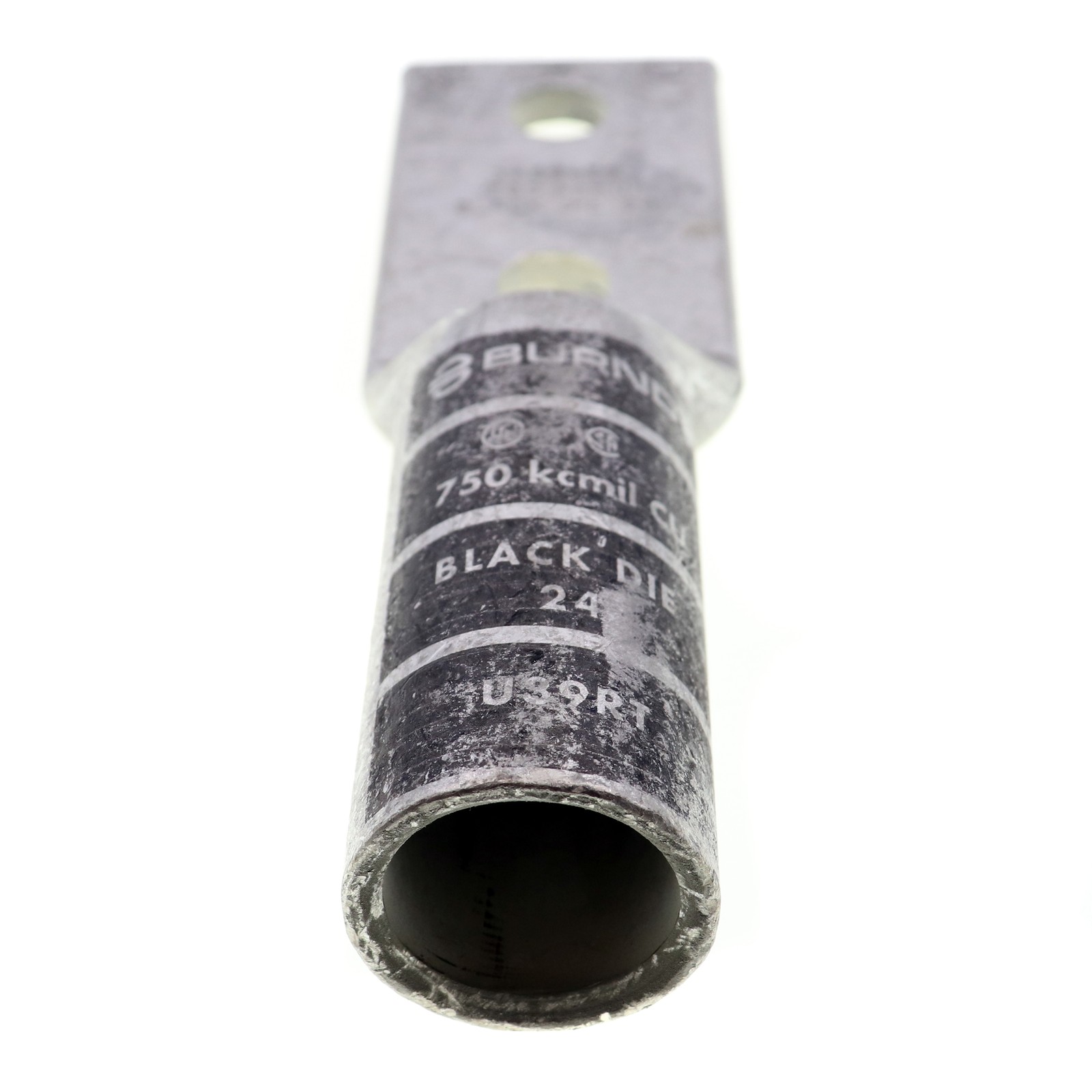 BURNDY YA392N 2-HOLE HYLUG CONDUCTOR LONG BARREL TERMINAL, 750-KCMIL, COPPER