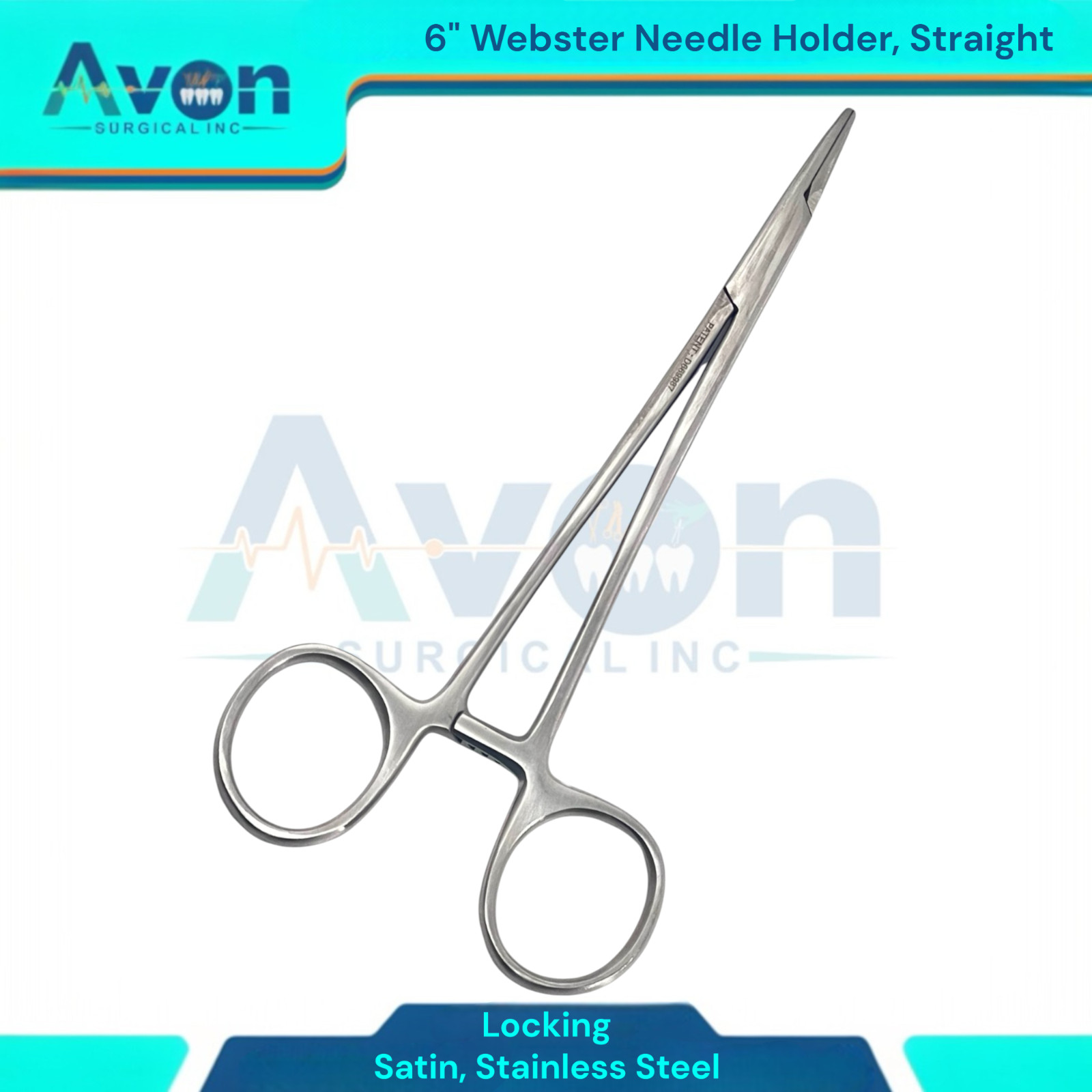 Set of 2 Needle Drivers 5″ + 6″ Webster Needle Holders – Satin – Stainless Steel
