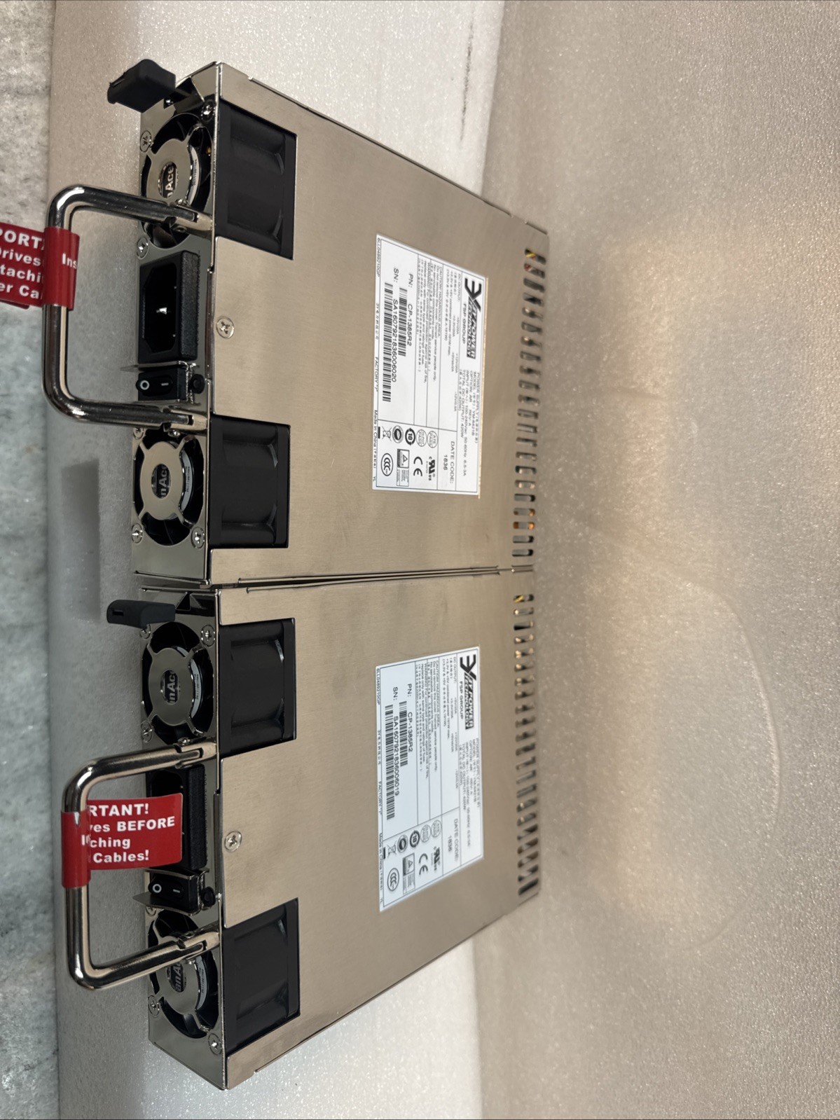 Lot Of 2 New 420W 3Y POWER TECHNOLOGY Doremi Server Power Supply YM-6421B