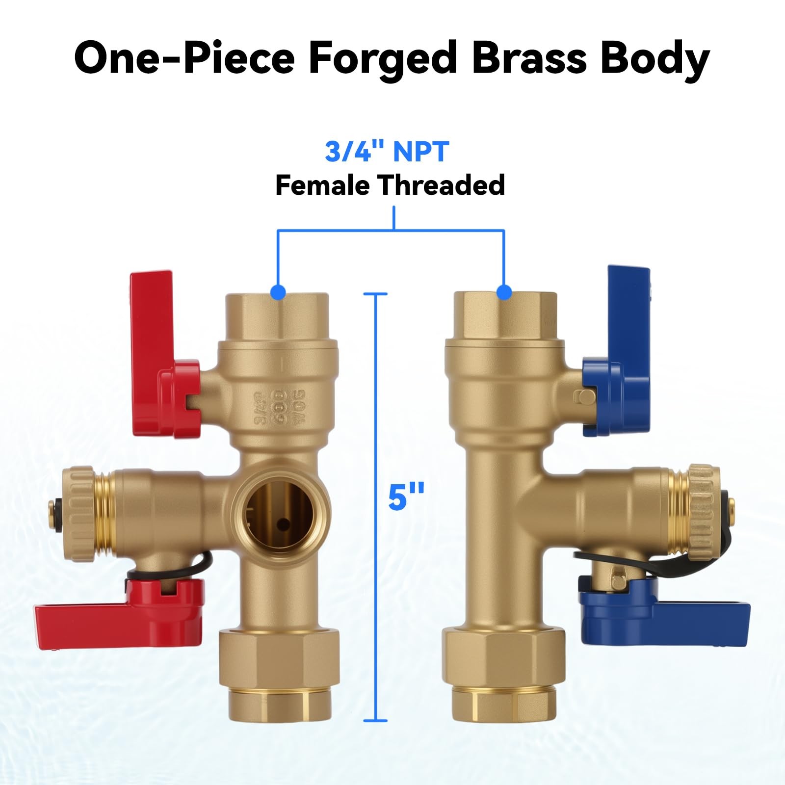 Solimeta 3/4 Inch IPS Isolator Tankless 9.65 x 7.28 x 3.15 inches, Brass