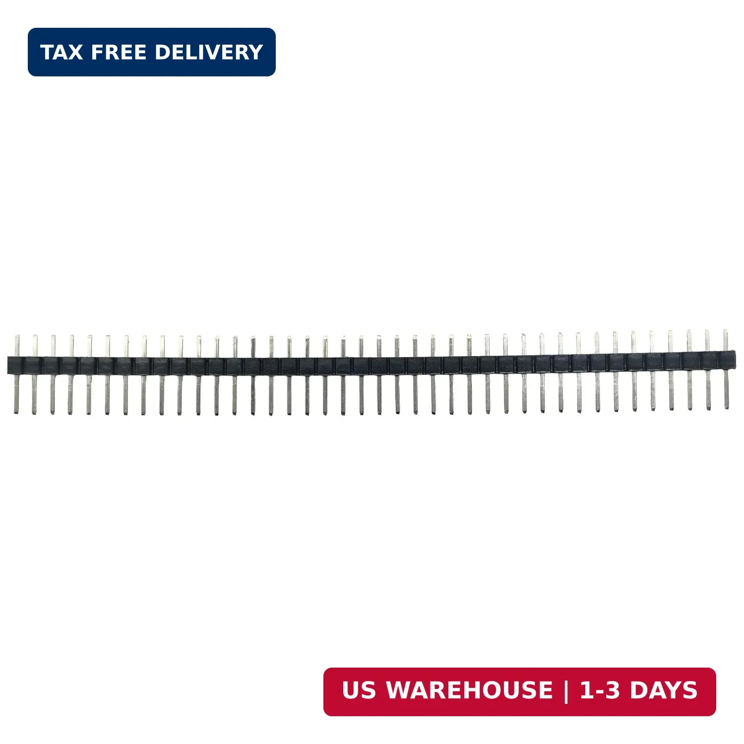 50 PCS 2.54mm Male Header pins Connector, 0.1 inch Pitch 40Pin Single Row Breaka