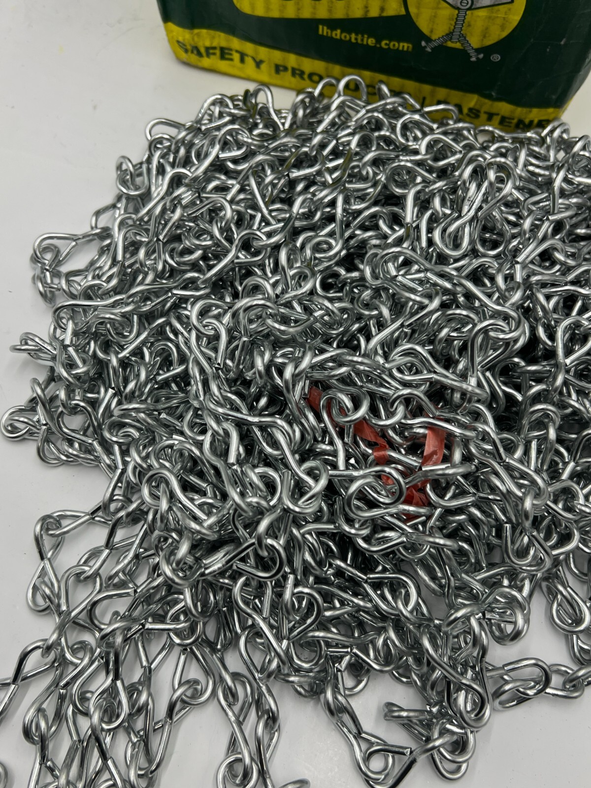 QTY 100 L.H. Dottie #10 Gauge Bright Galvanized Jack Chain Low Carbon Steel