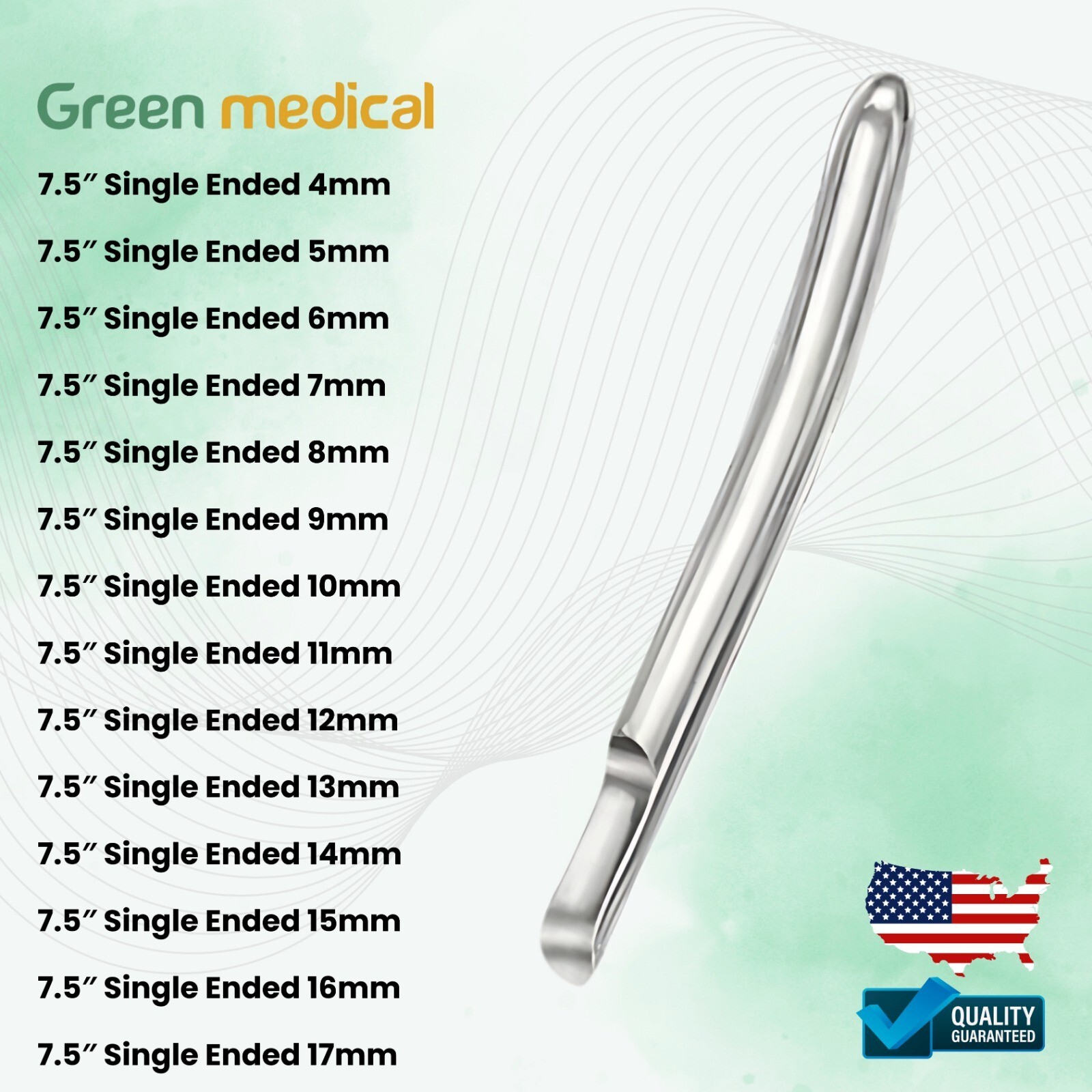 14 Pcs Hegar Dilator Set Medical Uterine Urethral Diagnostic OB/GYN German Grade