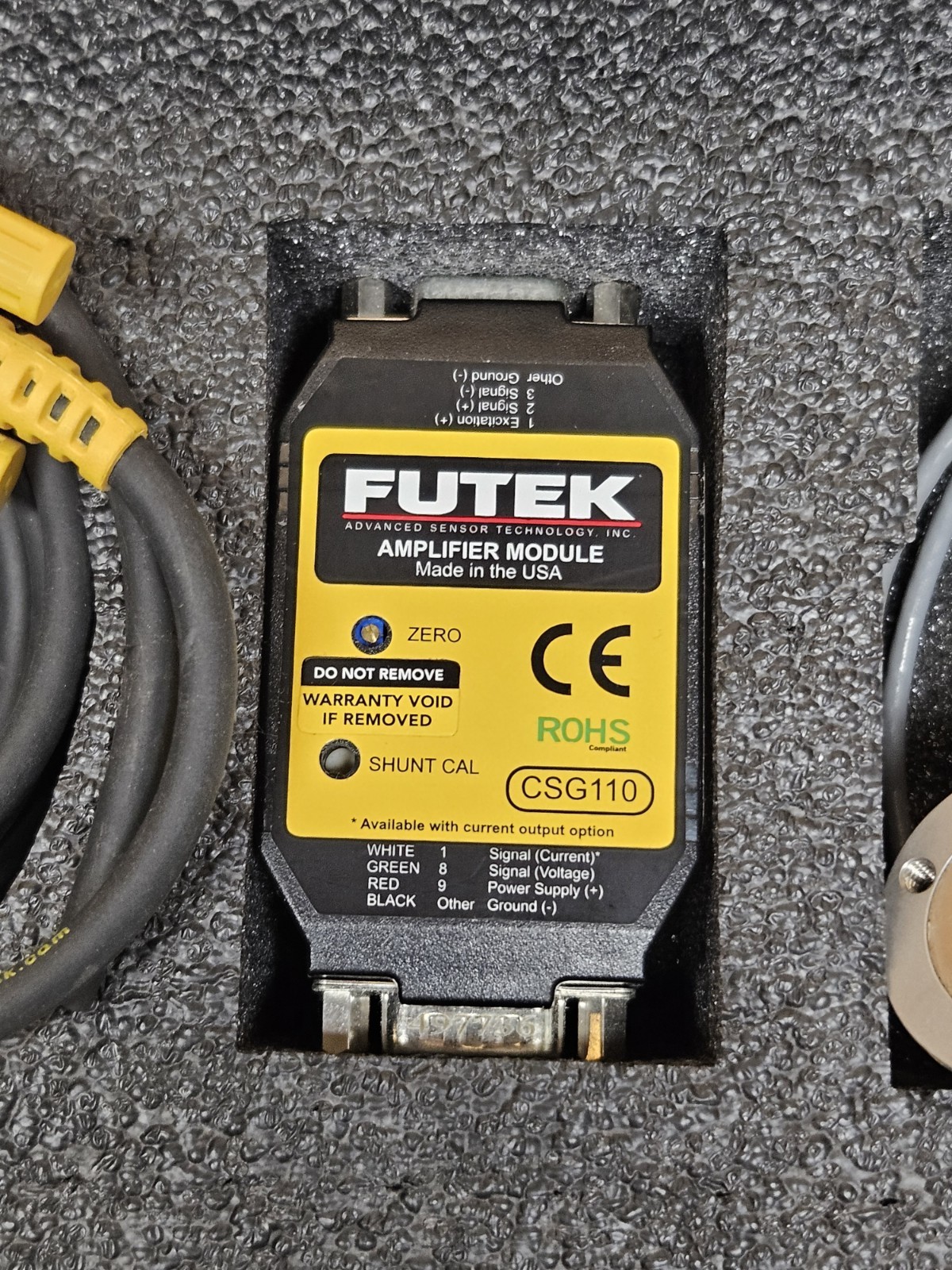 FUTEK CSG110 LLB400 Strain Gauge Amplifier Module Load Cell 100lb FSH01449 USA