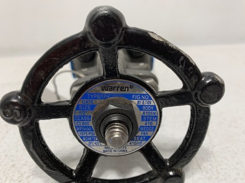 Warren 851-8-T-624 1/2″ Gate Valve CL800 A105N