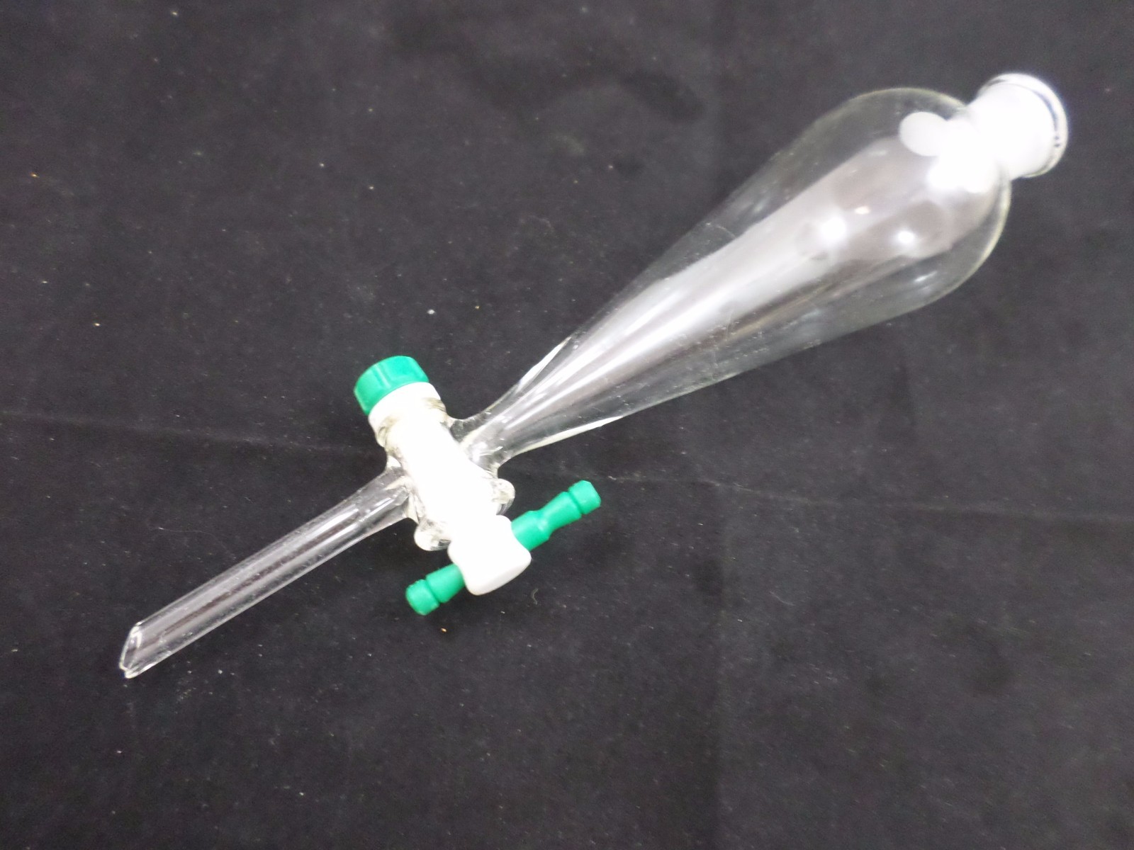 Chemglass Glass 60mL Squibb Separatory Funnel PTFE Stopcock 2mm #16 CG-1742-02
