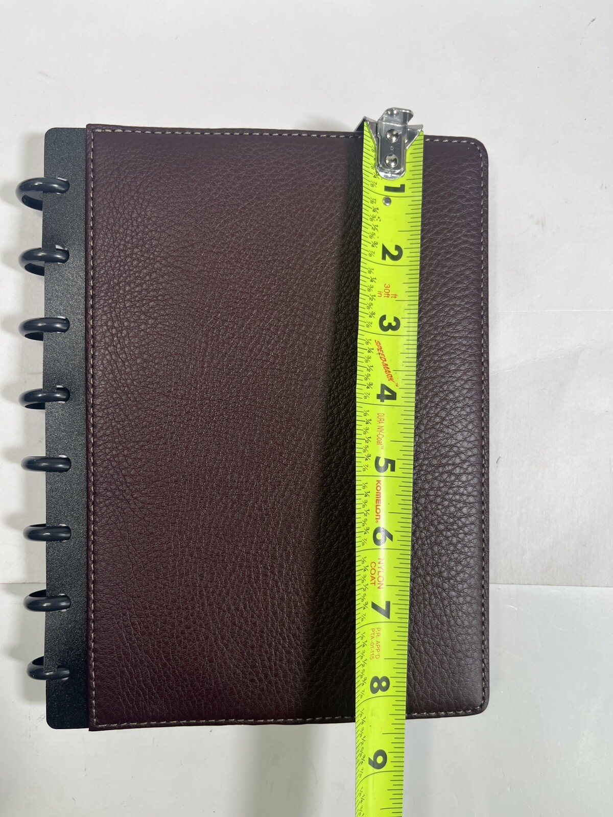 Levenger Circa Foldover Notebook Size Junior Cordova Leather Oxblood New in Box