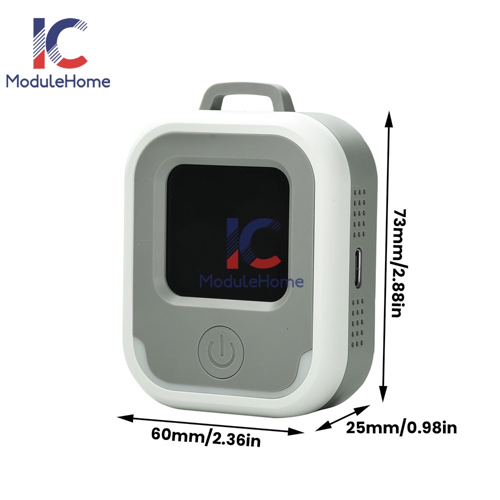 Air Quality Monitor 3-in-1 Carbon Monoxide Detector Temperature Humidity Alarm