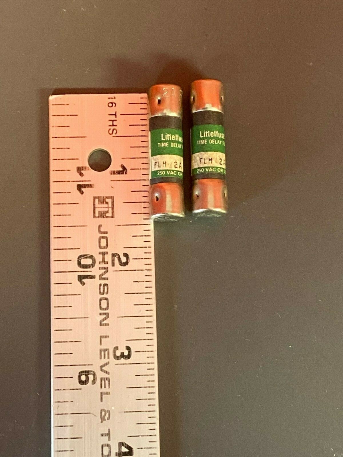 LITTELFUSE FLM2- 2AMP, 250V, TIME-DELAY FUSES- LOT OF 2