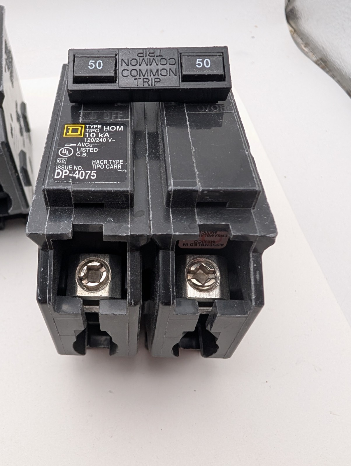 3x Square D HOM250 50 Amp 2-Pole 120/240V Type HOM Circuit Breaker *Storage Wear