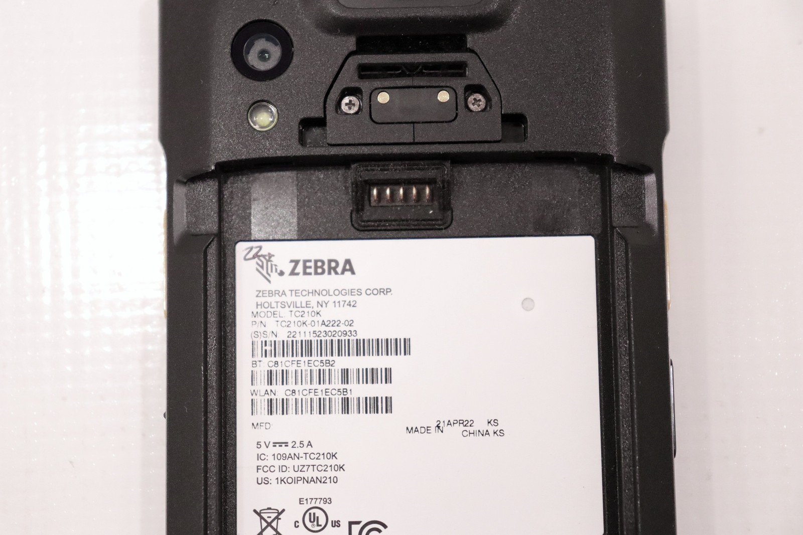 Zebra TC210K Handheld Barcode Scanner TC210K-01A222-02