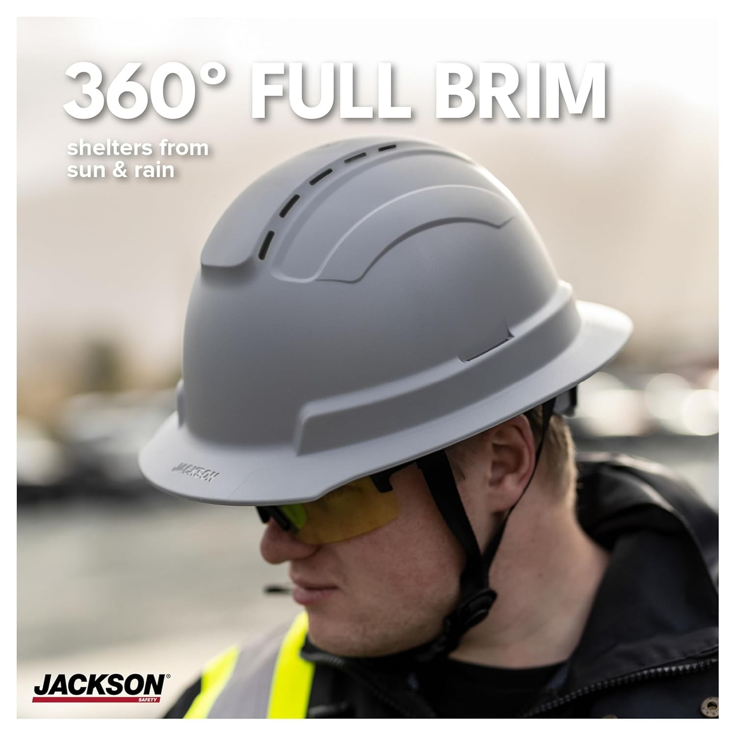 Jackson Safety Blockhead2 Type 2 Full Brim Vented Construction Industrial Hard