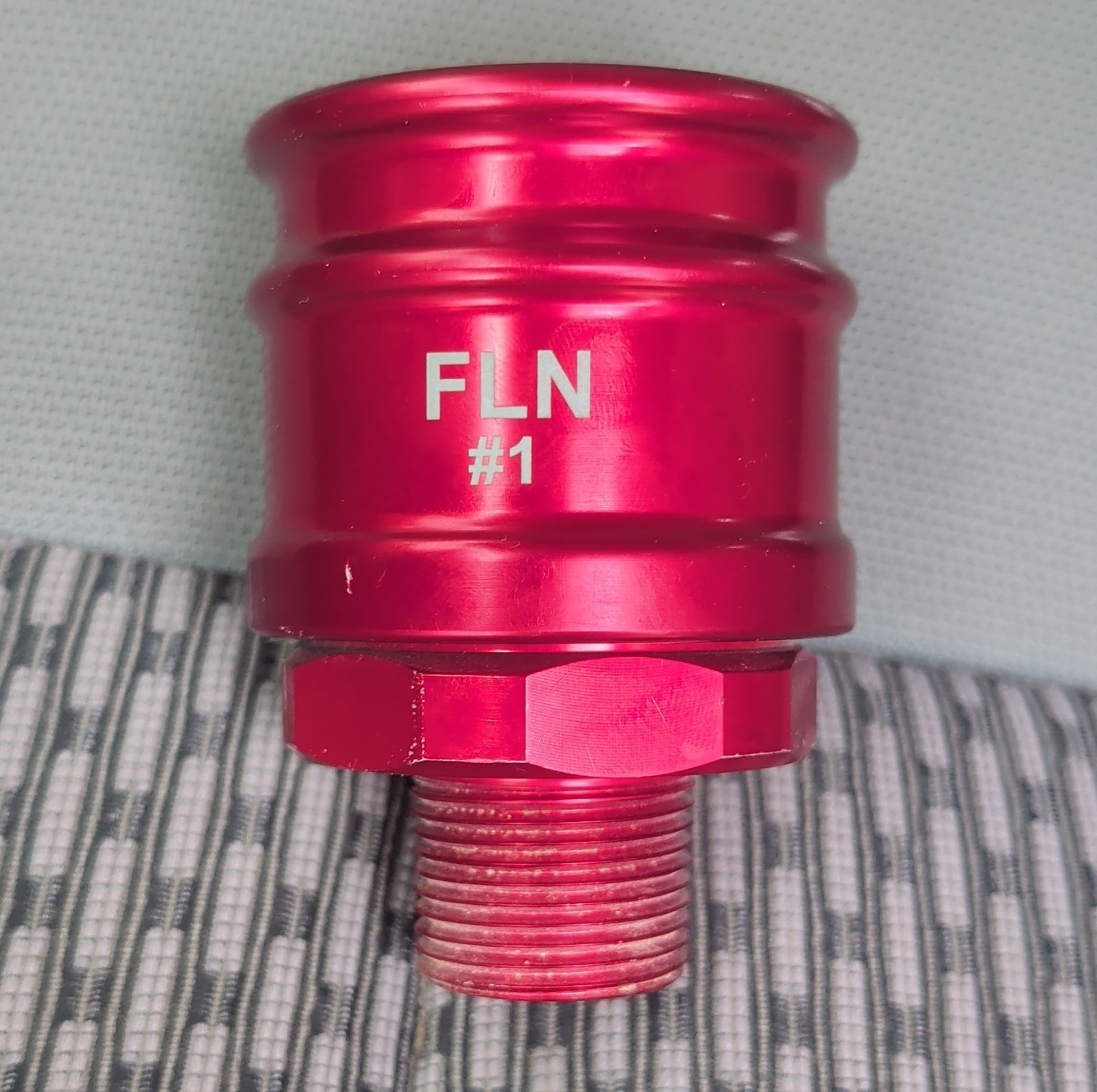 FloMAX International FLN #1 Red NPT 3/4″ Aluminum Adapter 500 PSI 50 GPM