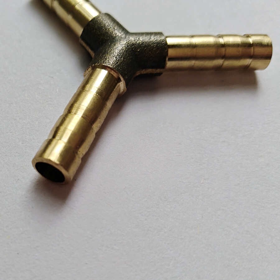1/4″ HOSE BARB Brass Pipe 3 WAY Y Fitting Thread Gas Fuel Water Air B161