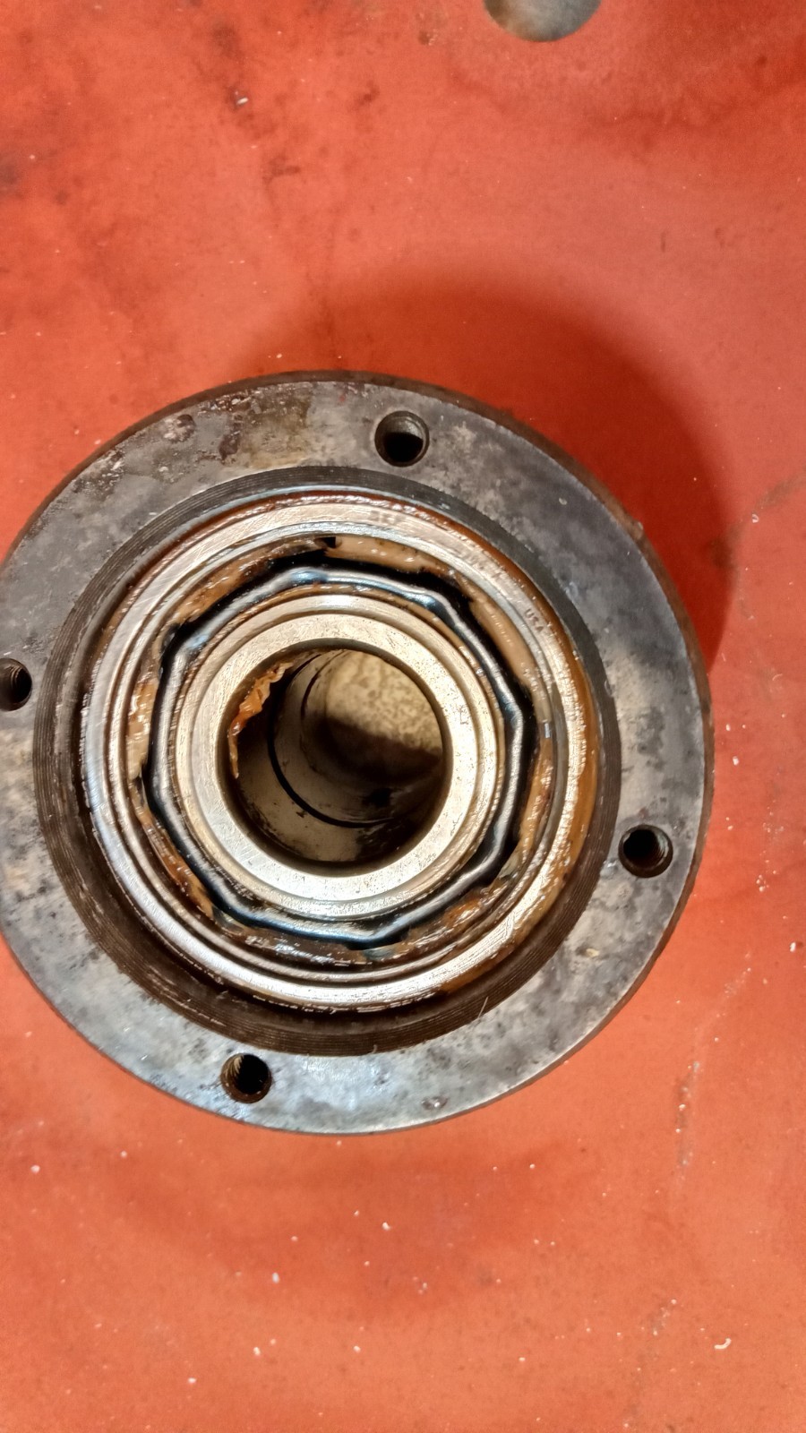 Used Marvel 8 Bandsaw Lower Wheel Assembly and Parts 8-1205 for 3/4″ Blade