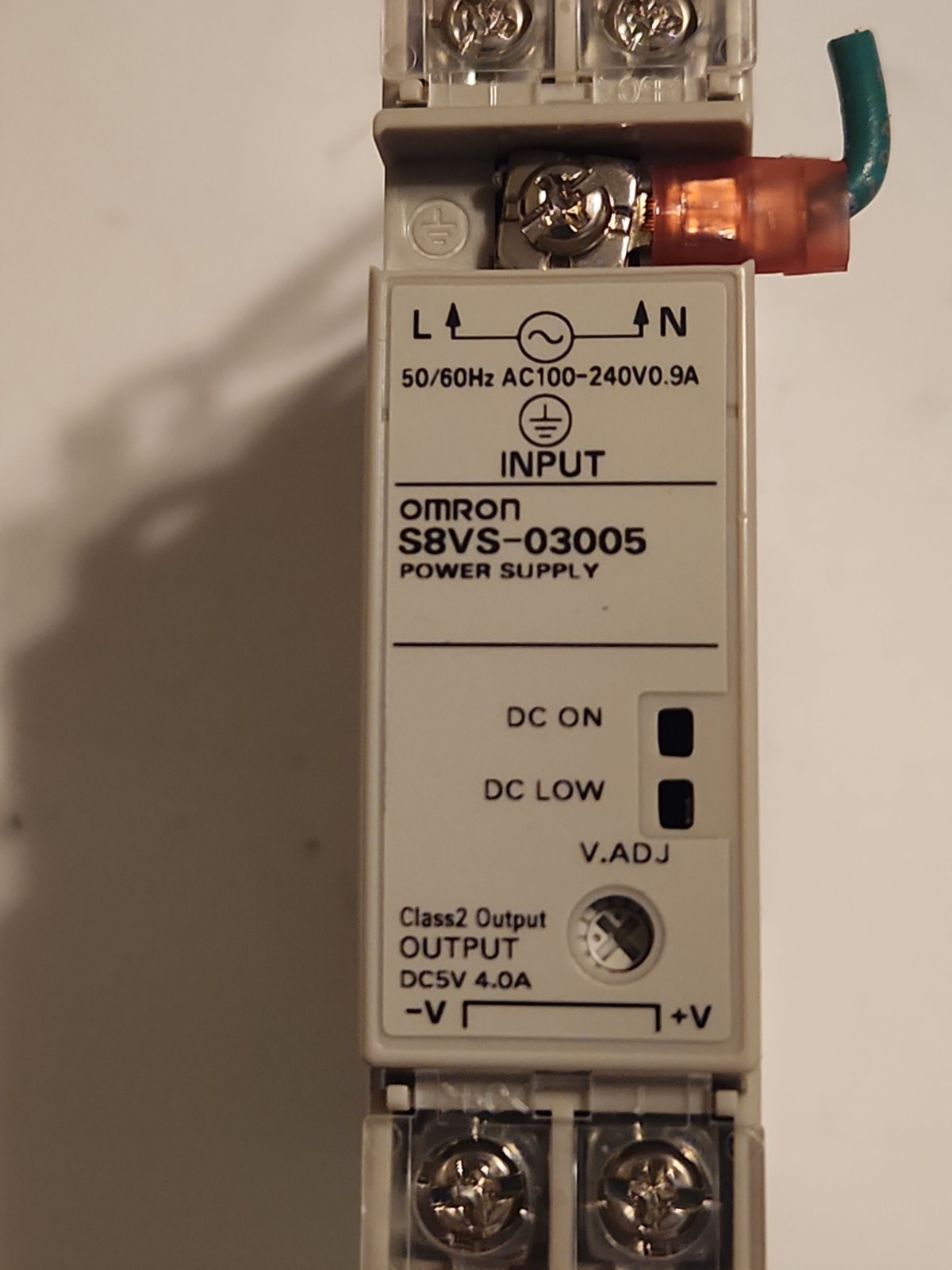 Omron S8VS-03005 /ED2 5V 4A POWER Supply Mounts Din Rail Free Shipping