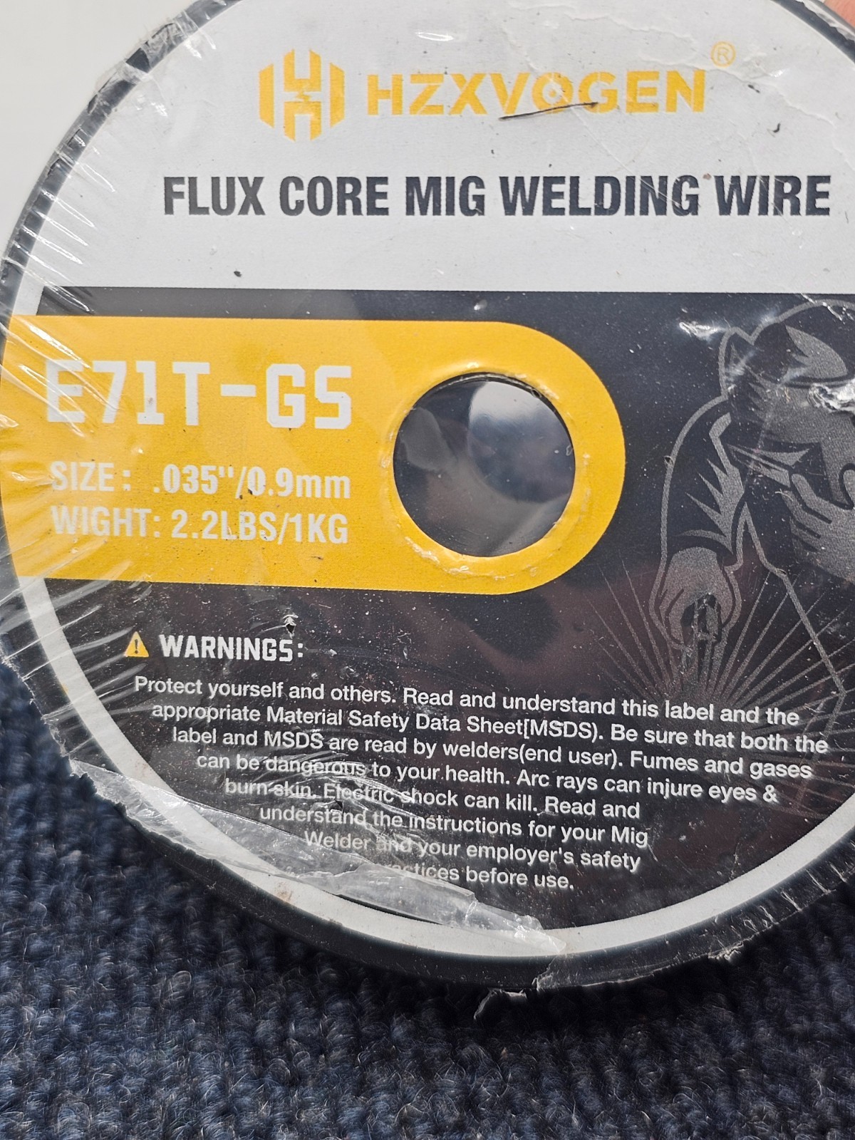 HZXVOGEN E71T-GS .035-inch Flux Core MIG Welding Wire 2.2 lbs / 1kg