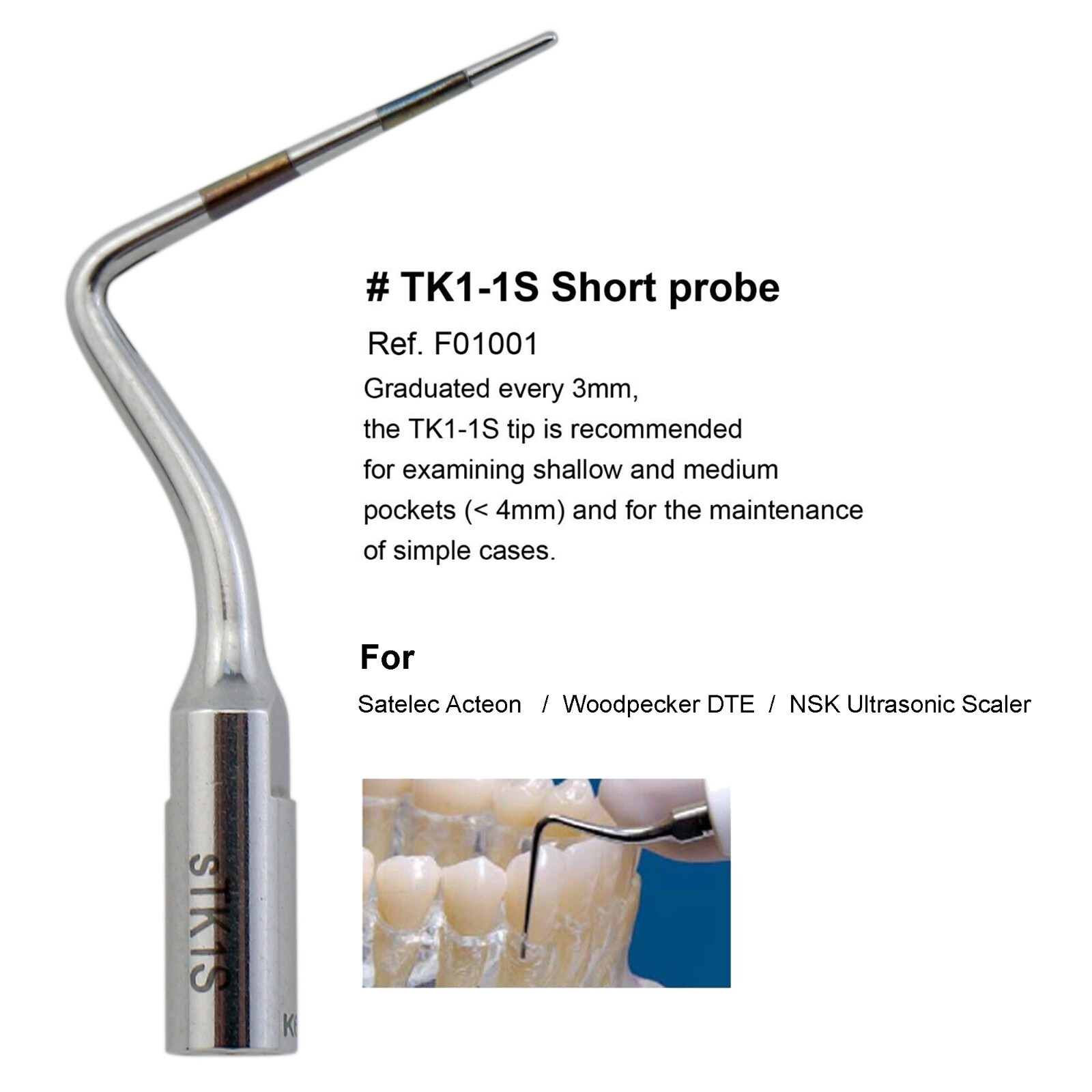 Dental Ultrasonic Scaler Handpiece P5 Newtron Slim B.LED For Satelec ACTEON Tips