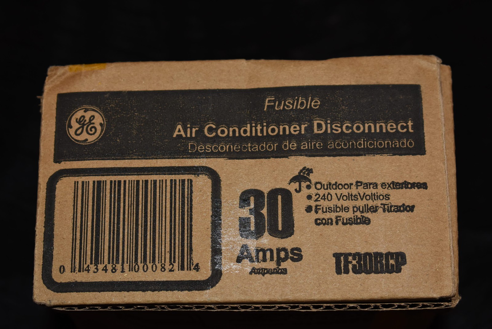 GE TF30RCP 240V 30A AC Disconnect Safety Switch – Gray