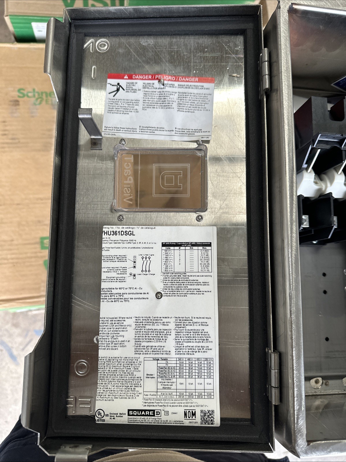 Square D VHU361DSGL (New In Box)