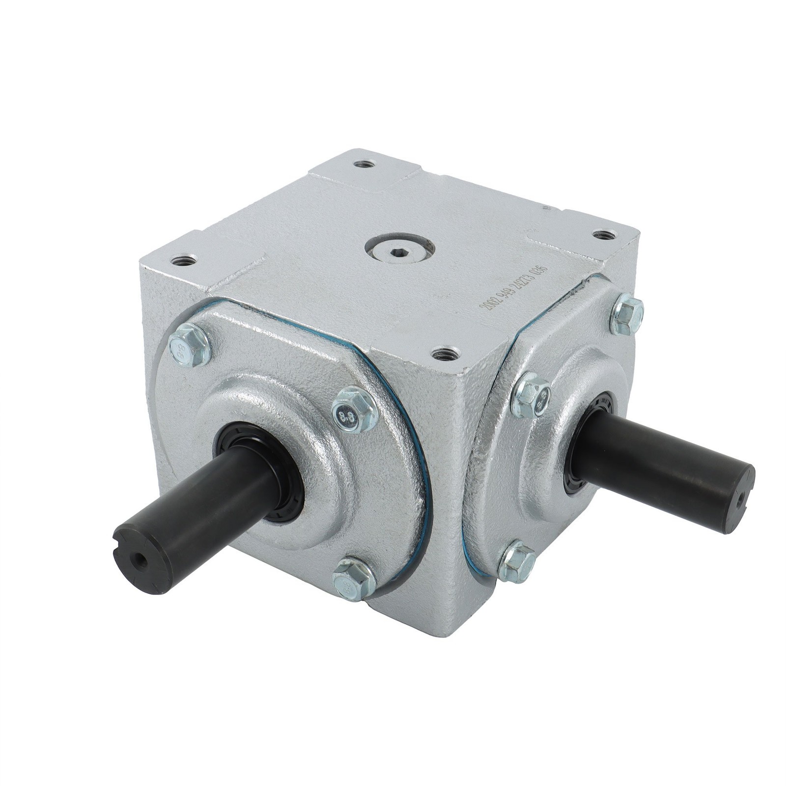 40 HP Right Angle Bevel Gearbox For Crosshole And Keyed Shaft 19455-SR-KW-PH-GR