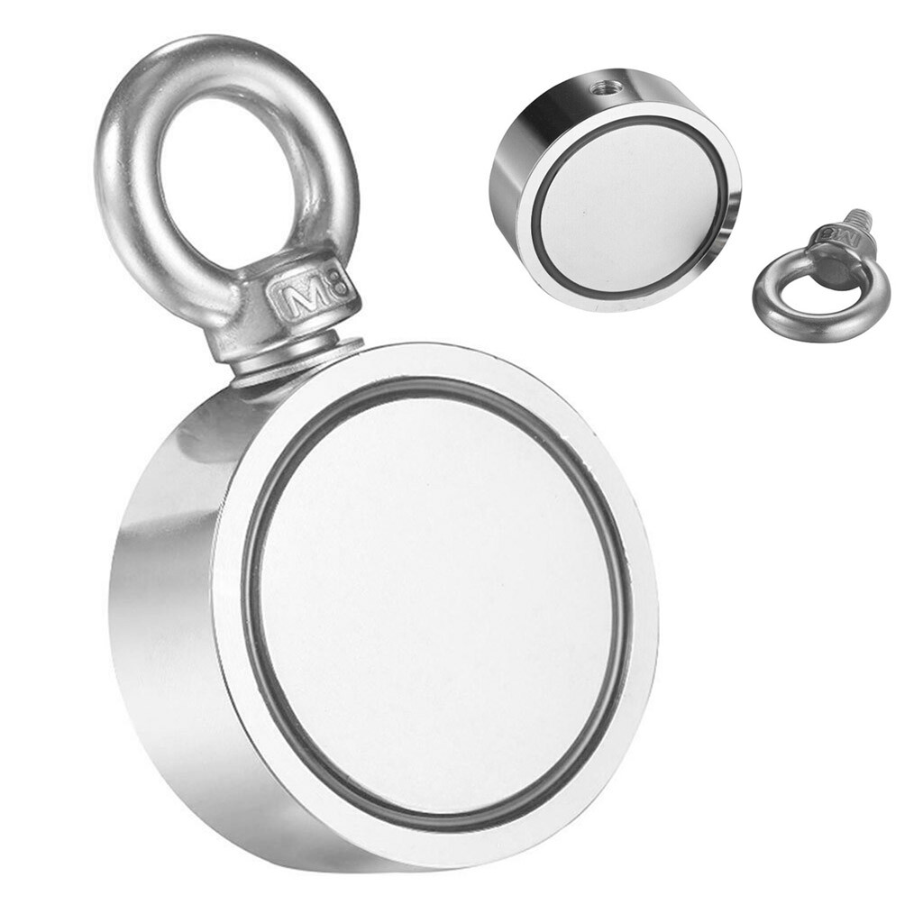 Double Sided Super Strong Neodymium Fishing Magnet 400/600/800LB Pulling Force