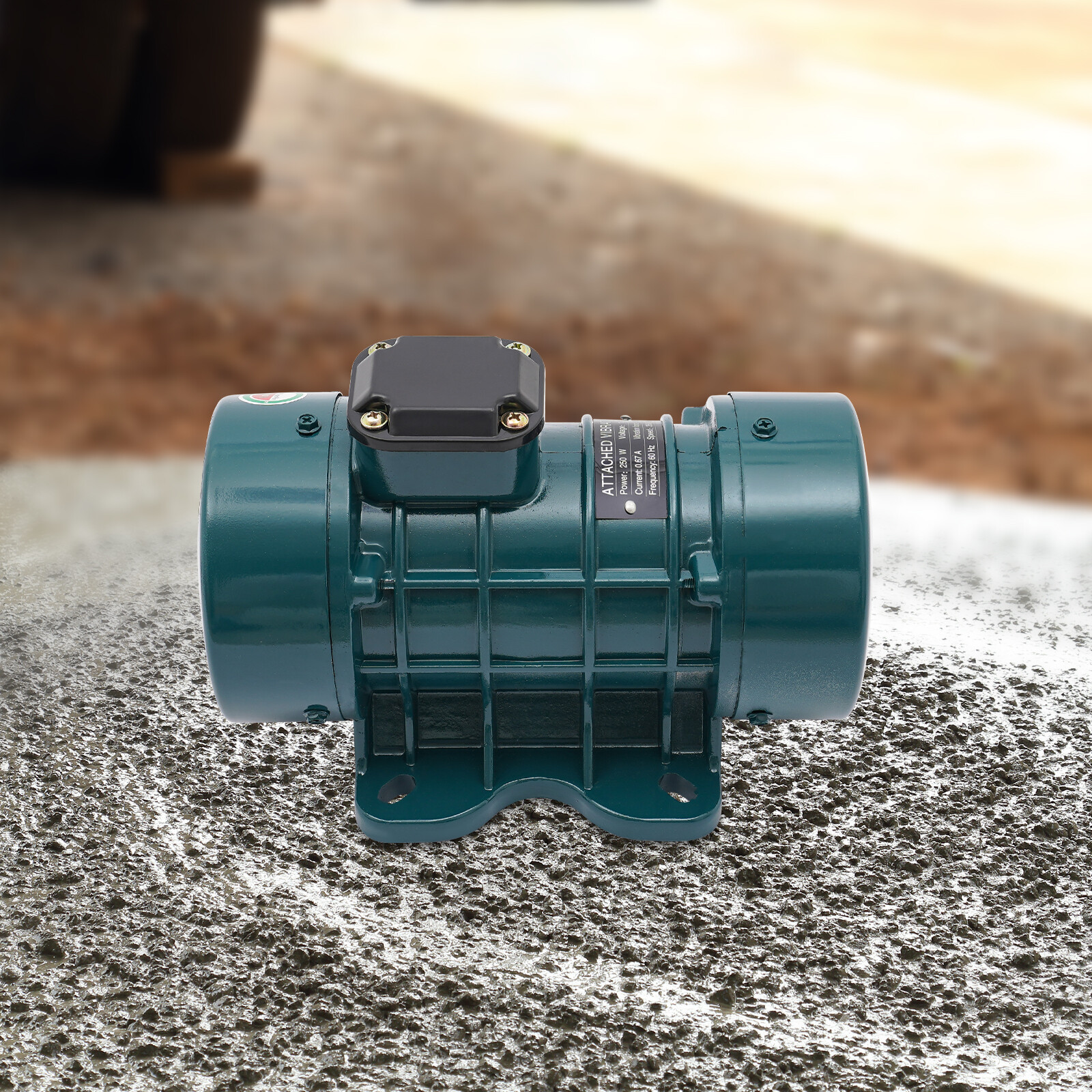 High-Performance Dark Green Concrete Vibration Motor – 250W Aluminum Design