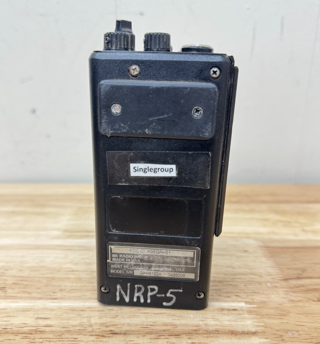 BENDIX KING GPH5102A /PORTABLE BK RADIO K95GPH51 Untested