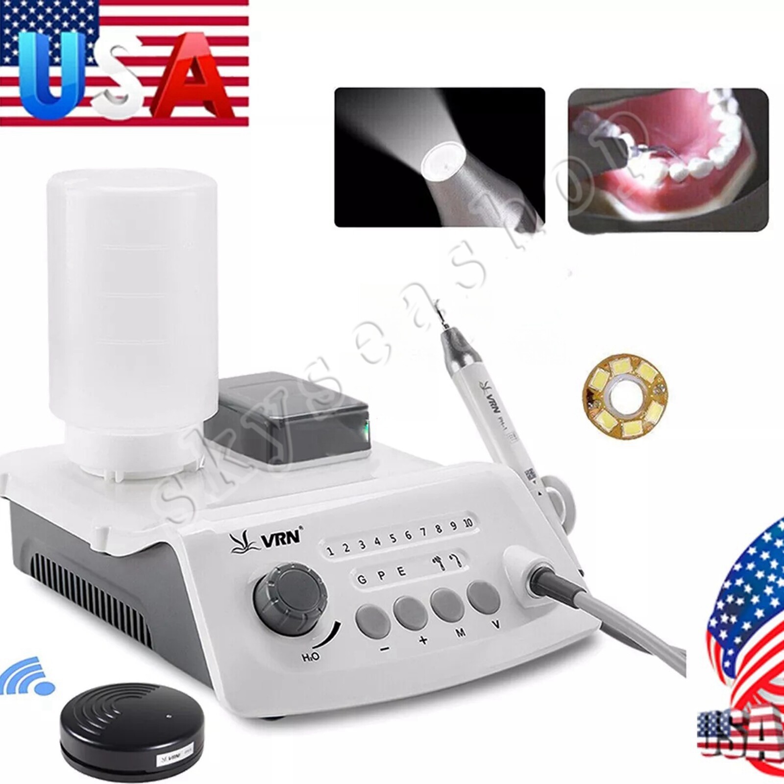 LED Dental Ultrasonic Piezo Scaler Detachable Handpiece Bottle Fit EMS Cavitron