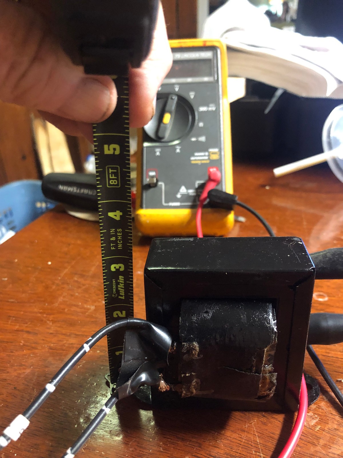 Signal Transformer 117Volts to 20 volts X 2 secondary , cleaned ,lookin good