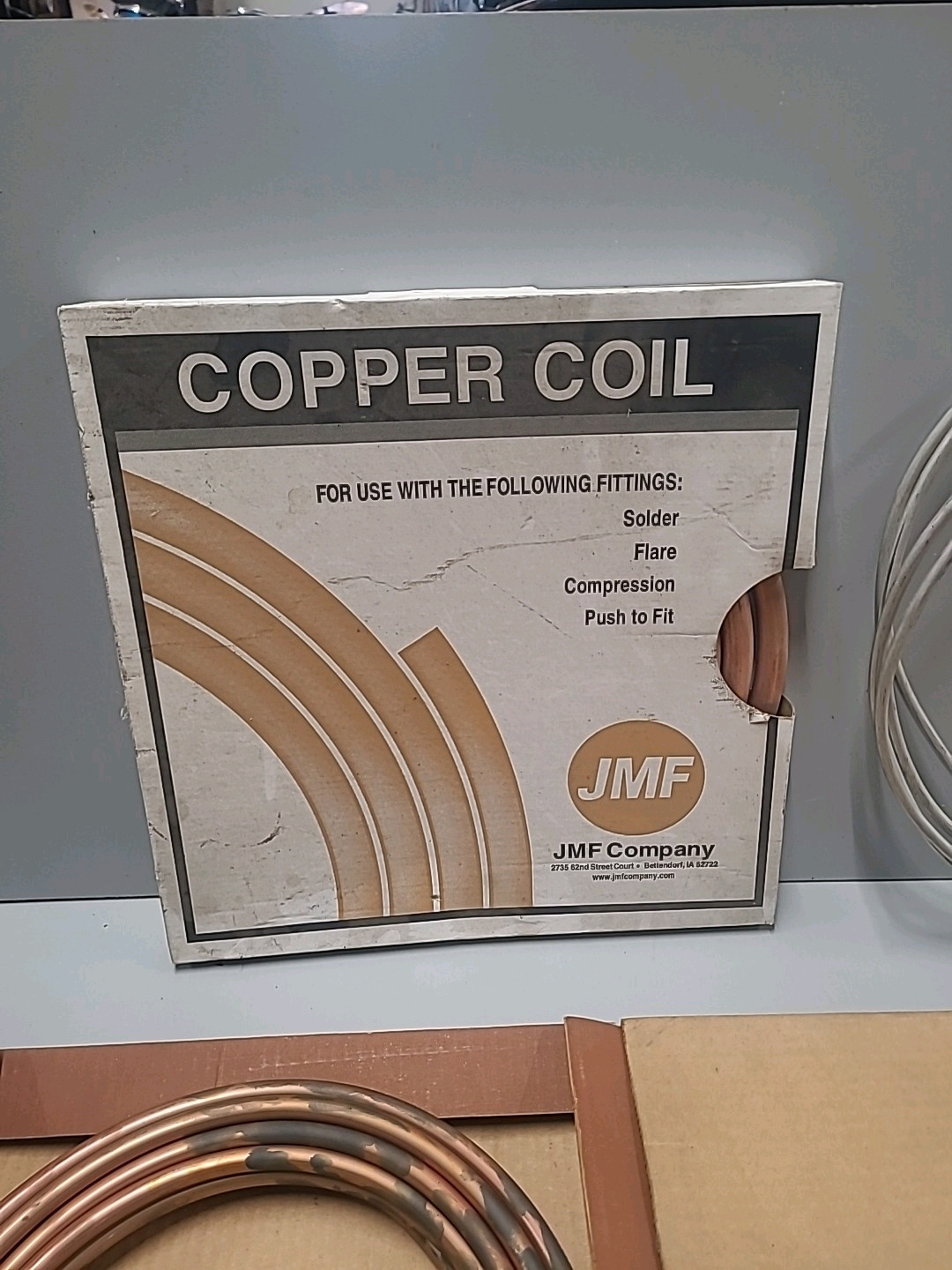 Lot Of 5 Vintage Rolls Of Tubing – Copper & Steel 1/2, 3/8, 5/16, 1/4