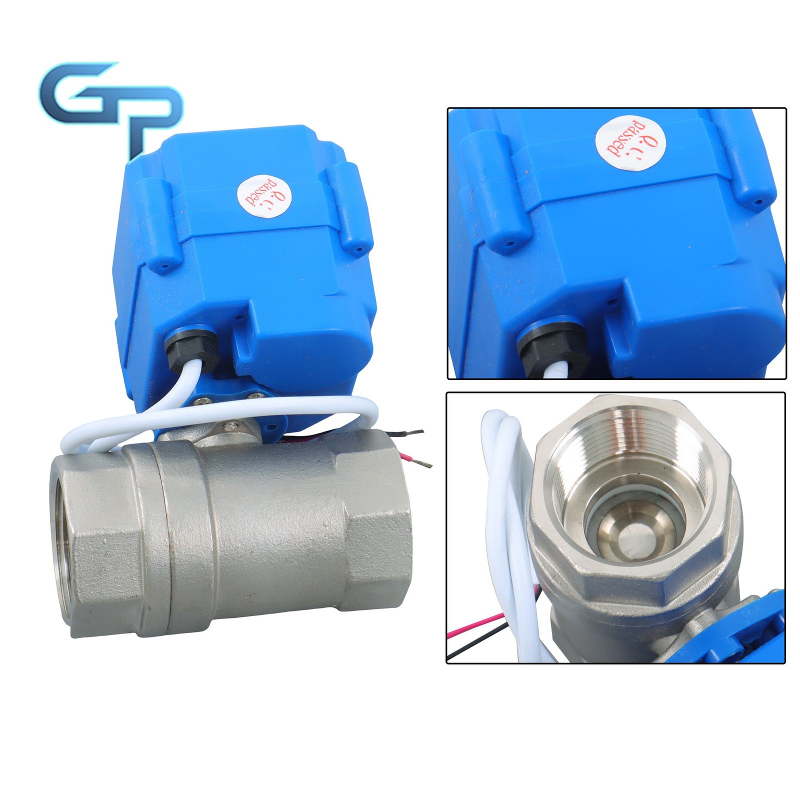 Auto Return Motorized Ball Valve 3/4″ Full Port 9-24V AC/DC