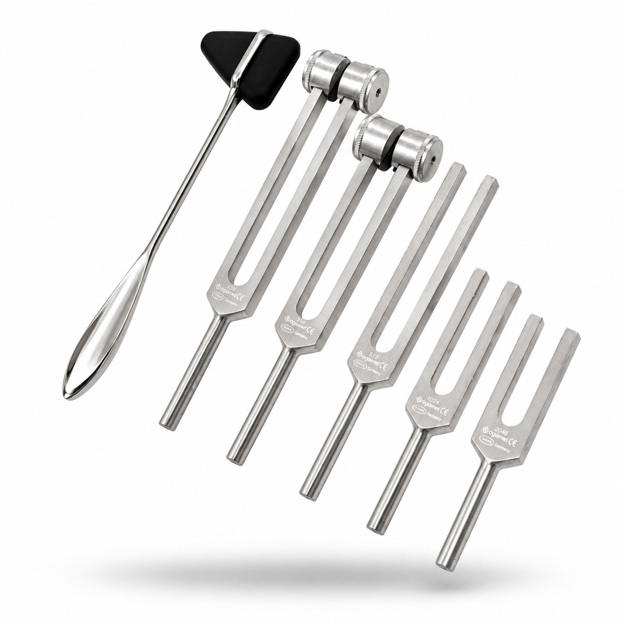 6 Tuning Fork Set Medical Surgical Chiropractic Physical Diagnostic instruments