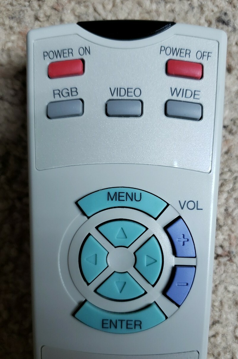 Fujitsu Projector Remote Control P-42RM07-W Genuine OEM Product Tested/Working